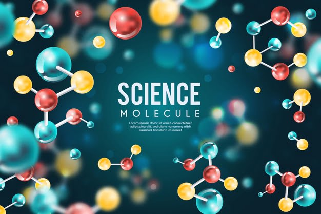 [ai] Colorful realistic science background Free Vector