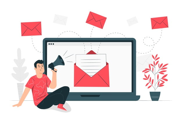 [ai] Email campaign concept illustration Free Vector