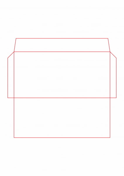 [ai] Envelope template 10 line Free vector 609.19KB