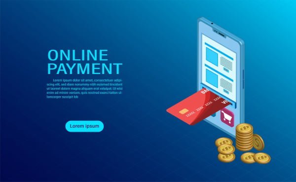 [ai] Online payment with mobile protection of money in cellphone transactions modern flat design isometric illustration Free vector 7.22MB