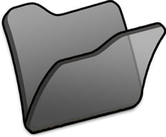 [icon] Folder black Free icon 68.51KB