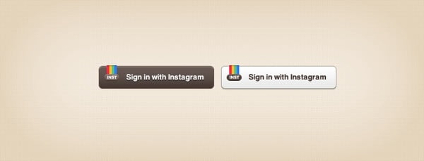 [psd] Instagram Sign-in Buttons Free psd 74.74KB