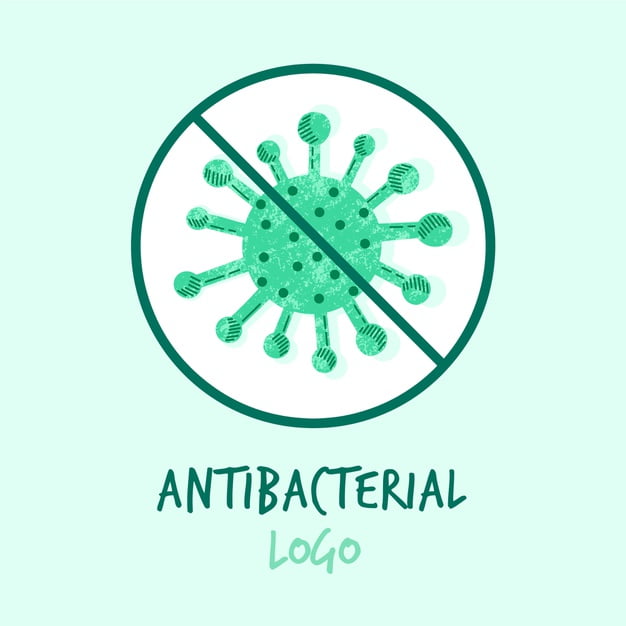 [ai] Antibacterial logo concept Free Vector