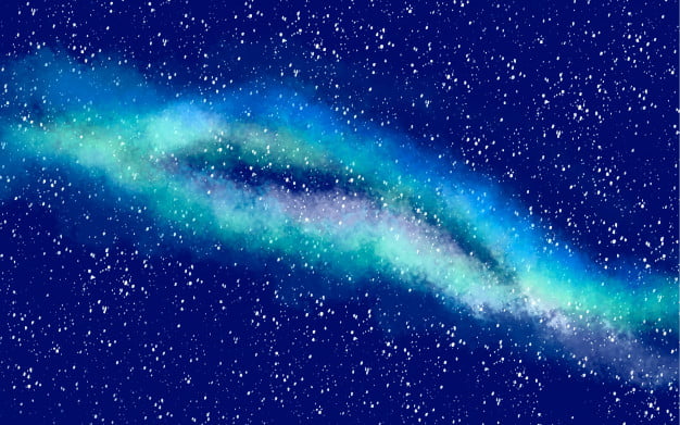 [ai] Green galaxy background Free Vector