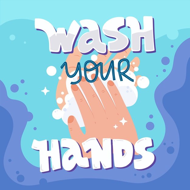 [ai] Wash your hands for 20 seconds Free Vector