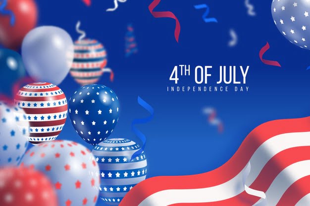 [ai] Realistic usa independence day concept Free Vector