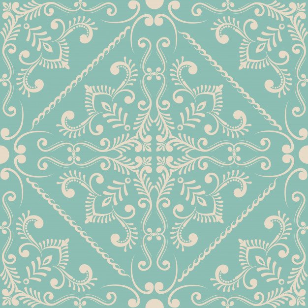 [ai] Vector damask seamless pattern element. Free Vector