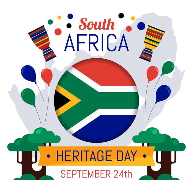 [ai] Flat design south africa heritage day concept Free Vector