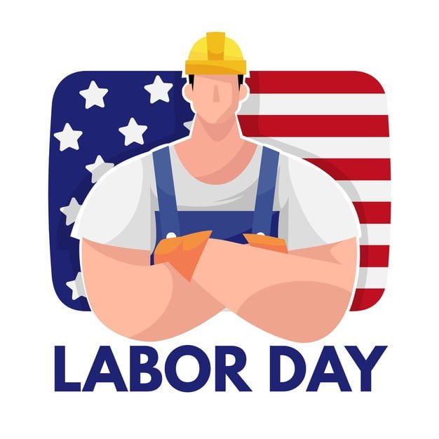 [ai] Hand drawn labor day background Free Vector