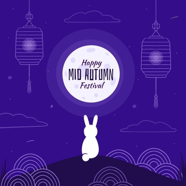 [ai] Mid-autumn festival celebration Free Vector