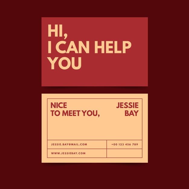[ai] Business card template concept Free Vector