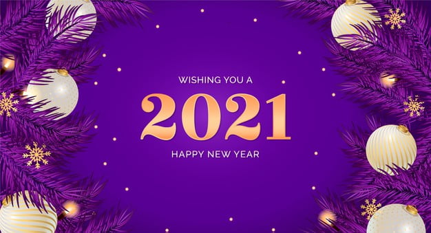 [ai] Realistic happy new year background Free Vector