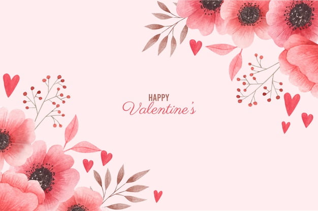 [ai] Watercolor valentines day background Free Vector