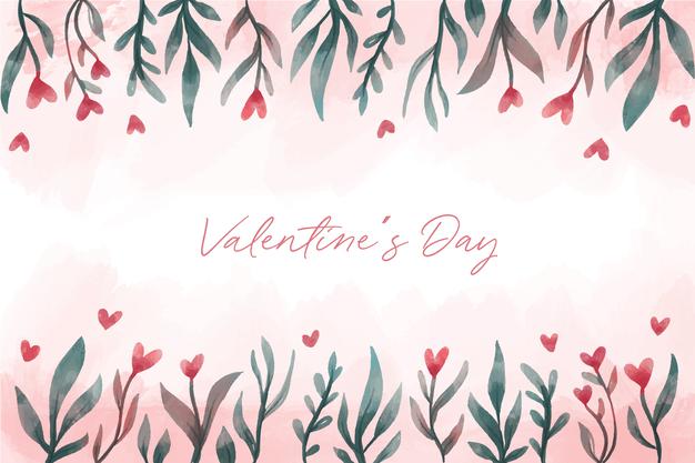 [ai] Beautiful valentines day background with flowers Free Vector