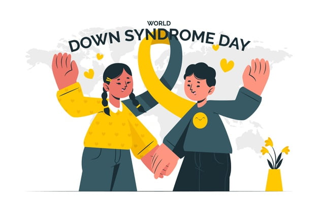[ai] World down syndrome day concept illustration Free Vector