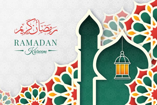 [ai] Ramadan kareem illustration in paper style Free Vector