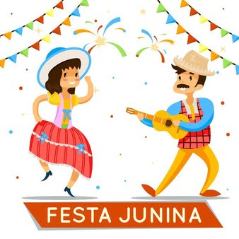 [ai] Happy festa junina, woman dance brazilian festa junina illustration Free Vector