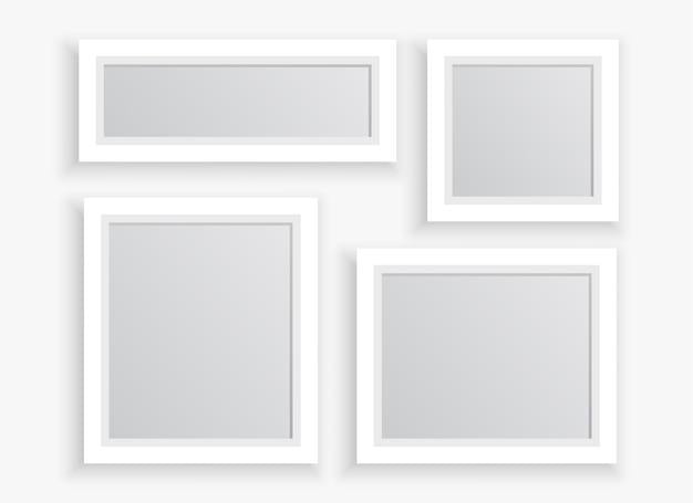 [ai] Photo frames set in different sizes Free Vector