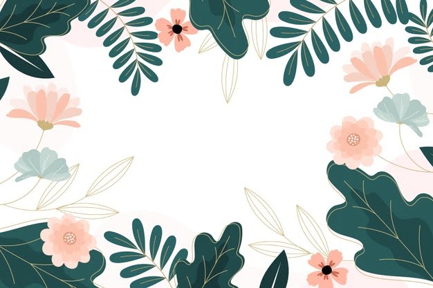 [ai] Hand drawn floral background Free Vector