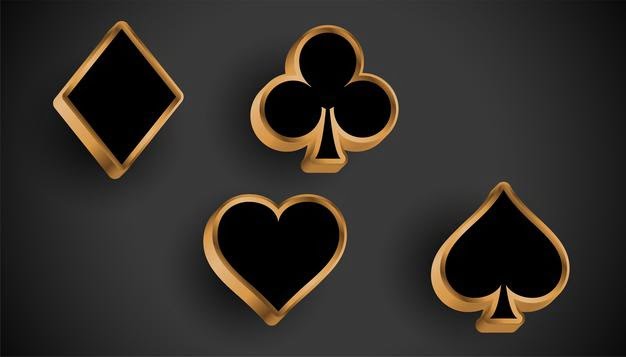 [ai] 3d realistic casino card suit symbols design Free Vector