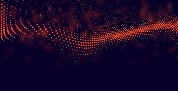 [ai] Abstract particles background in red color Free Vector