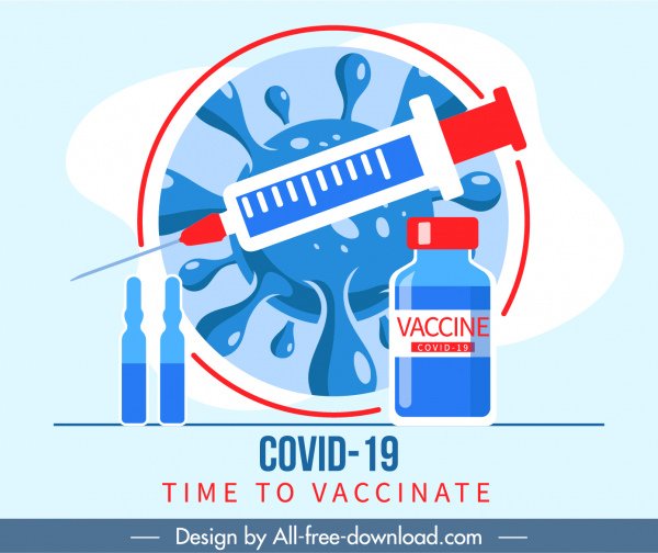 [ai] Covid19 vaccination banner virus injection needle vaccine sketch Free vector 1.66MB